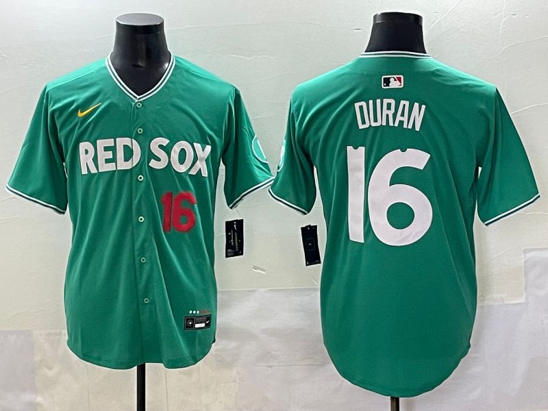 Men Boston Red Sox #16 Duran Green Joint Name Nike 2025 MLB Jersey style 43->boston red sox->MLB Jersey